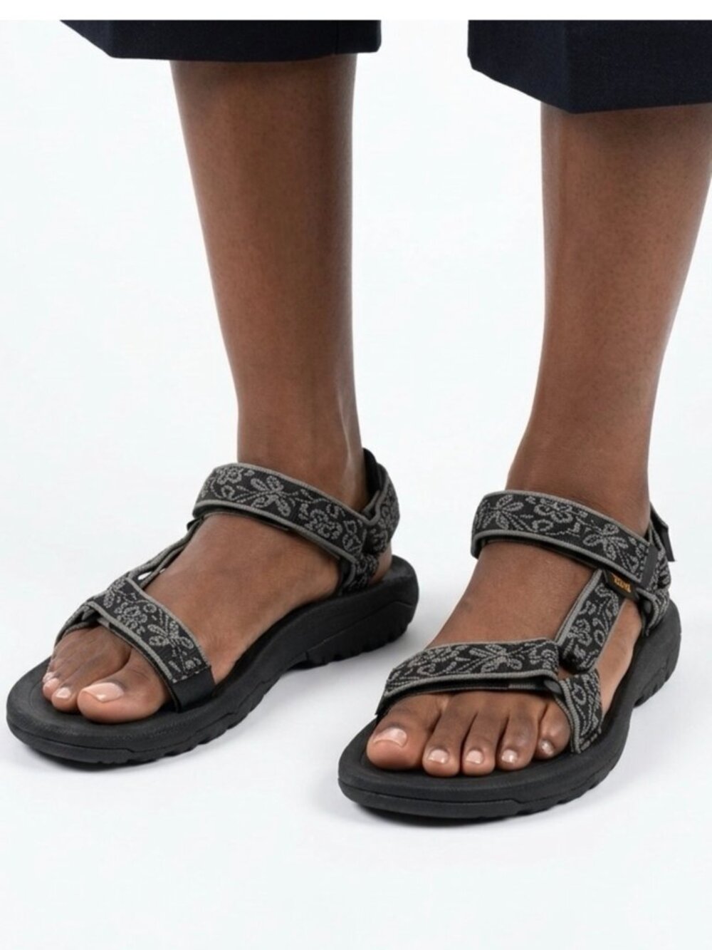 Teva Hurricane Sport Sandals Women's Size 8 Hook and Loop Jacquard Webbing